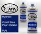 Preview: Hyundai, Cobalt Blue Pearl Metallic, PU5: 400ml Sprühdose + 400ml Klarlack - Set, von ATW Autoteile West.